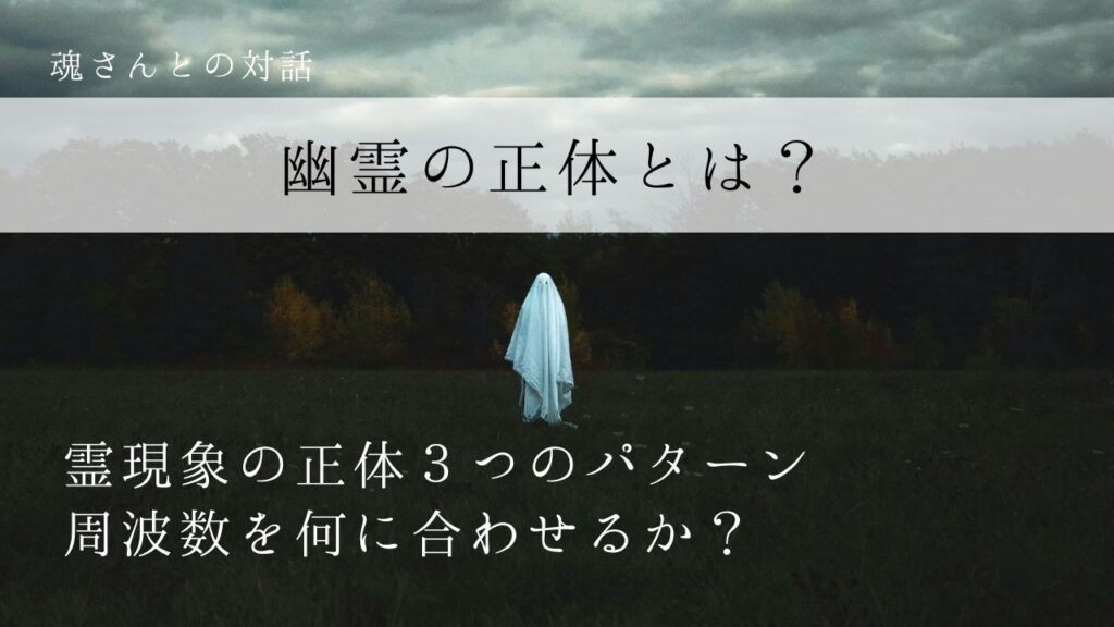 対話メッセージ 幽霊の正体とは?